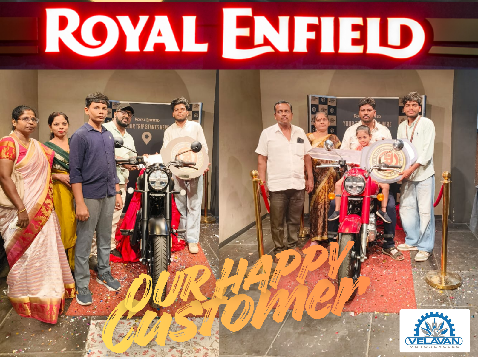 Aishwarya V. Hunter 350 customer delivery Chennai — Velavan Motorcycles